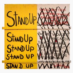 PAMELA SNEED (b. 1964) Stand Up, 2020 Acrylic on plywood