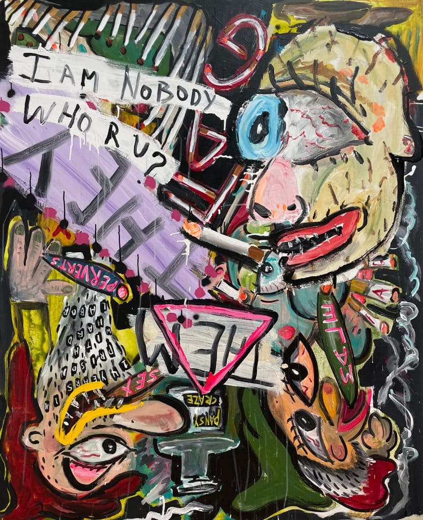 Scooter LaForge Painting "I Am Nobody"