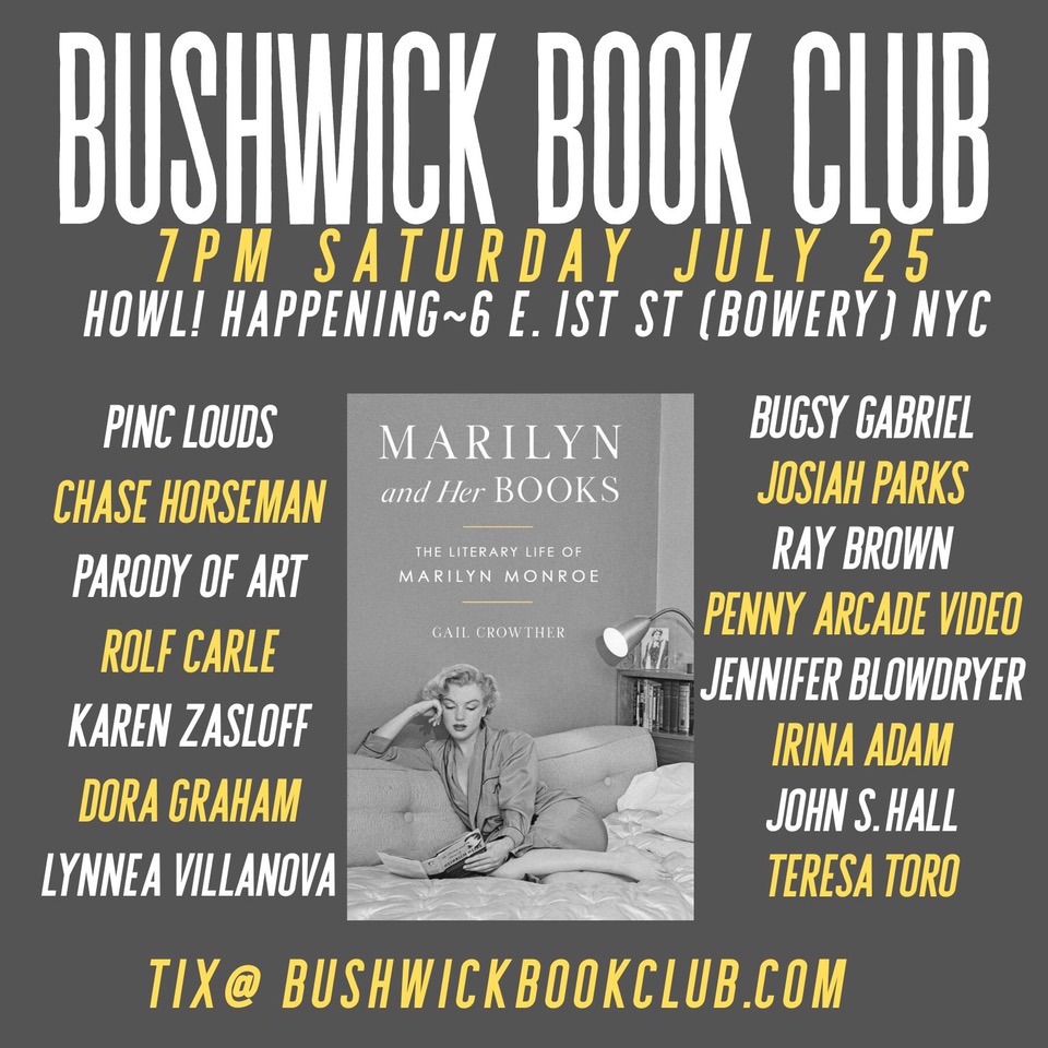 Bushwick Book Club Presents: Marilyn and Her Books